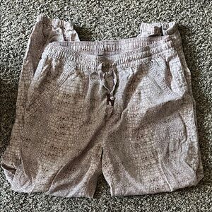 Anthropologie Light Pink Cropped Pants